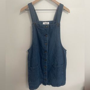 Carly Jean Los Angeles Button-Up Denim Jumper